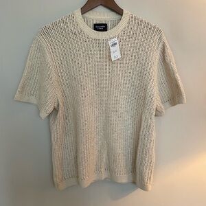 Abercrombie & Fitch Men's Beige Crewneck Sweater